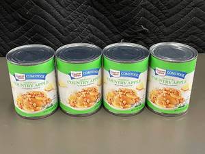lot 224 image: SD 5 - Set of 4 X 1.5lbs Cans Duncan Hines Original Country Apple Pie Filling & Topping