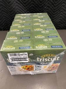 lot 411 image: 12-Pack of Triscuit Organic Wheat Crackers with Sea Salt