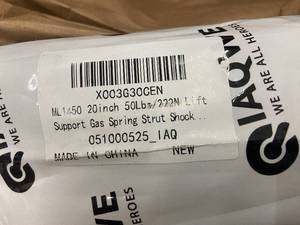 lot 28 image: IAQWE ML1450 Gas Spring Strut Shock - 20in, 50Lbs, 222N Lift