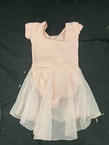 lot 49 image: 240 - Girls Pink Ballet Dance Dress with Mesh Skirt