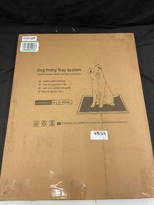 lot 78 image: 185 - Dog Potty Tray System - Indoor & Patio Use, 20x25 Inches