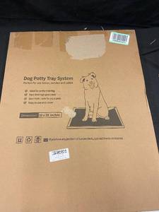 lot 80 image: 186 - Dog Potty Tray System for Indoor and Porch Use