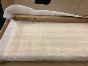 lot 115 image: 225 - Wooden Shelf Panel with Protective Wrapping