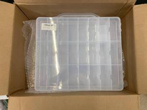 lot 126 image: 178 - Plastic Lego Organizer Box with Compartments