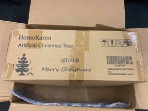 lot 136 image: 211 - HomeKaren Artificial Christmas Tree with Ornaments - Model ST06-B