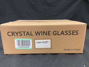 lot 154 image: Set of 12 Crystal Wine Glasses