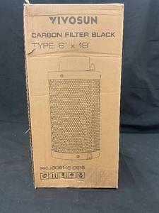 lot 156 image: VIVOSUN 6 x 18 Carbon Filter Black