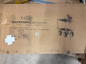lot 14 image: Backyard Expressions Garden Cart
