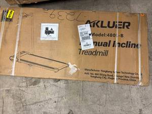 lot 18 image: Akluer Manual Incline Treadmill