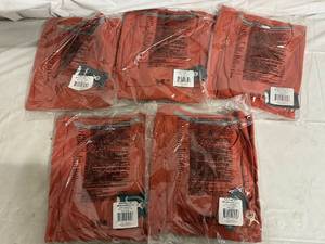 lot 25 image: 5 Burnt Orange Hydro Flask T Shirts - Mens XL