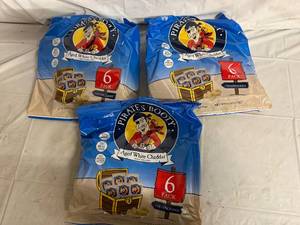 lot 69 image: 3 x 6ct Bags of Pirates Booty White Cheddar Popcorn
