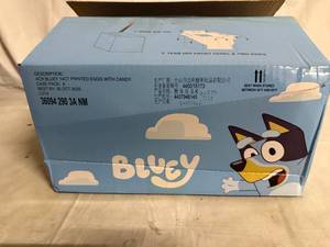 lot 77 image: Pack of 8 Bluey Themed Candy Filled Eggs
