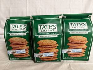 lot 92 image: 3 Bags of Tates Coconut Crisp Cookies