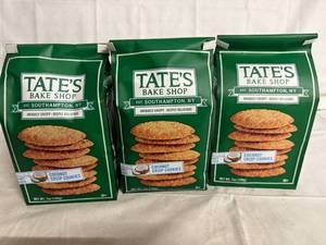 lot 94 image: 3 Bags of Tates Coconut Crisp Cookies