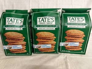 lot 95 image: 3 Bags of Tates Coconut Crisp Cookies