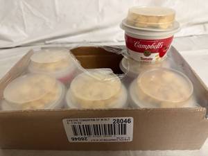 lot 100 image: 6 Packs of Campbells Tomato Soup Cups