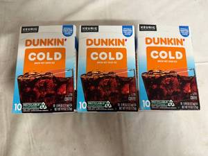 lot 126 image: 3 Boxes of Dunkin Cold Brew K-Cups