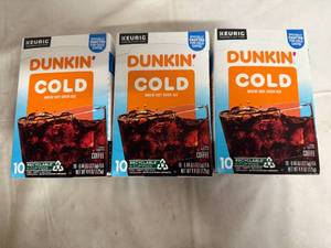 lot 127 image: 3 Boxes of Dunkin Cold Brew K-Cups