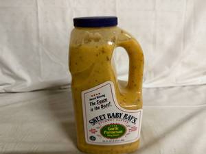 lot 144 image: 64floz Bottles of Sweet Baby Rays Garlic Parmesan Wing Sauce