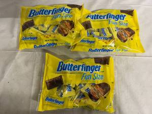 lot 147 image: 3 Bags of Butterfingers Fun Size Candy Bars