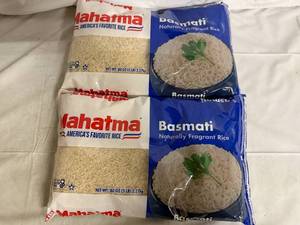 lot 165 image: 2 x 5lb Bags of Basmati Rice