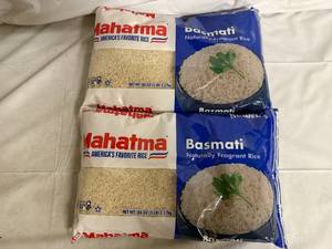 lot 167 image: 2 x 5lb Bags of Basmati Rice