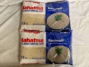 lot 168 image: 2 x 5lb Bags of Basmati Rice