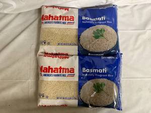 lot 169 image: 2 x 5lb Bags of Basmati Rice