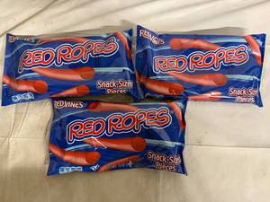 lot 171 image: 3 Bags of Red Rope Licorice