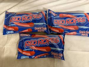 lot 172 image: 3 Bags of Red Rope Licorice