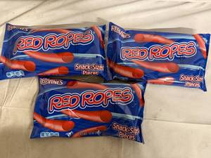 lot 173 image: 3 Bags of Red Rope Licorice