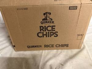 lot 186 image: 6 x 5.5oz Bags of Quaker Rice Chips - Tangy BBQ