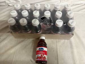 lot 199 image: 18 Bottles of Ocean Spray Cranberry Juice