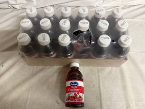 lot 200 image: 18 Bottles of Ocean Spray Cranberry Juice