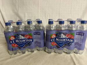lot 215 image: 2 x 8ct Packs of Ice Mountain Triple Berry Sparkling Water