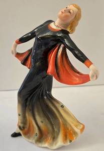lot 88 image: Vibrant Vintage Art Deco Style Dancer