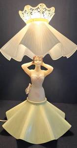 lot 175 image: Vintage Celluloid Boudoir Lamp