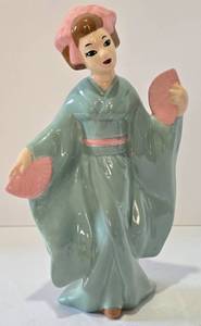 lot 201 image: Vintage Porcelain Geisha Figurine