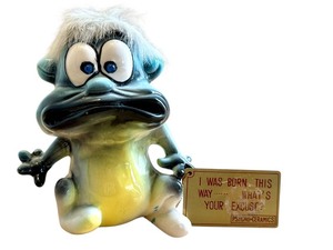 lot 51 image: Vintage Kreiss & Co Psycho-Ceramic Figurine with Exaggerated Expression