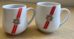 lot 63 image: Pair of Vintage TWA 3 Demitasse Mugs