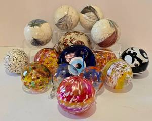 lot 315 image: Large Group of Decorative Orbs & More
