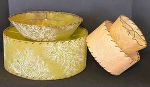lot 324 image: Pair of Vintage Mid Century Lamp Shades