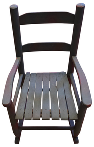 lot 367 image: Vintage Childs Painted Wood Rocking Chair