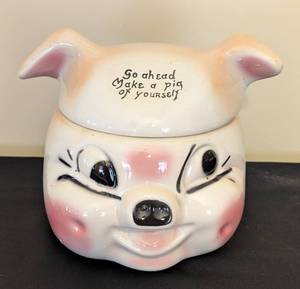 lot 242 image: Deforest Ceramic Pig Cookie Jar