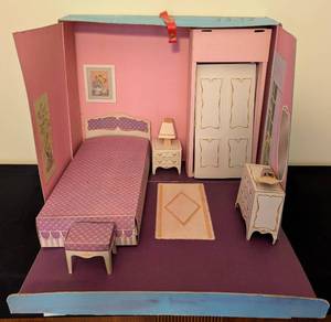 lot 244 image: Remco Littlechap Master Bedroom and Furniture Doll Set