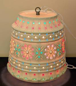 lot 245 image: Vintage Lawnware Plastic Hanging Patio Light