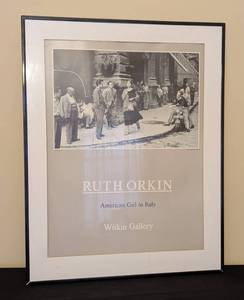 lot 268 image: Framed Ruth Orkin American Girl in Italy Poster
