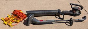 lot 285 image: Corded Blower and Weed Whip