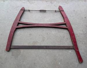 lot 307 image: Vintage Wood Buck Bow Saw