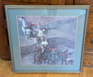 lot 333 image: Apres Le Tournoi Framed Print by Graciela Rodo Boulanger